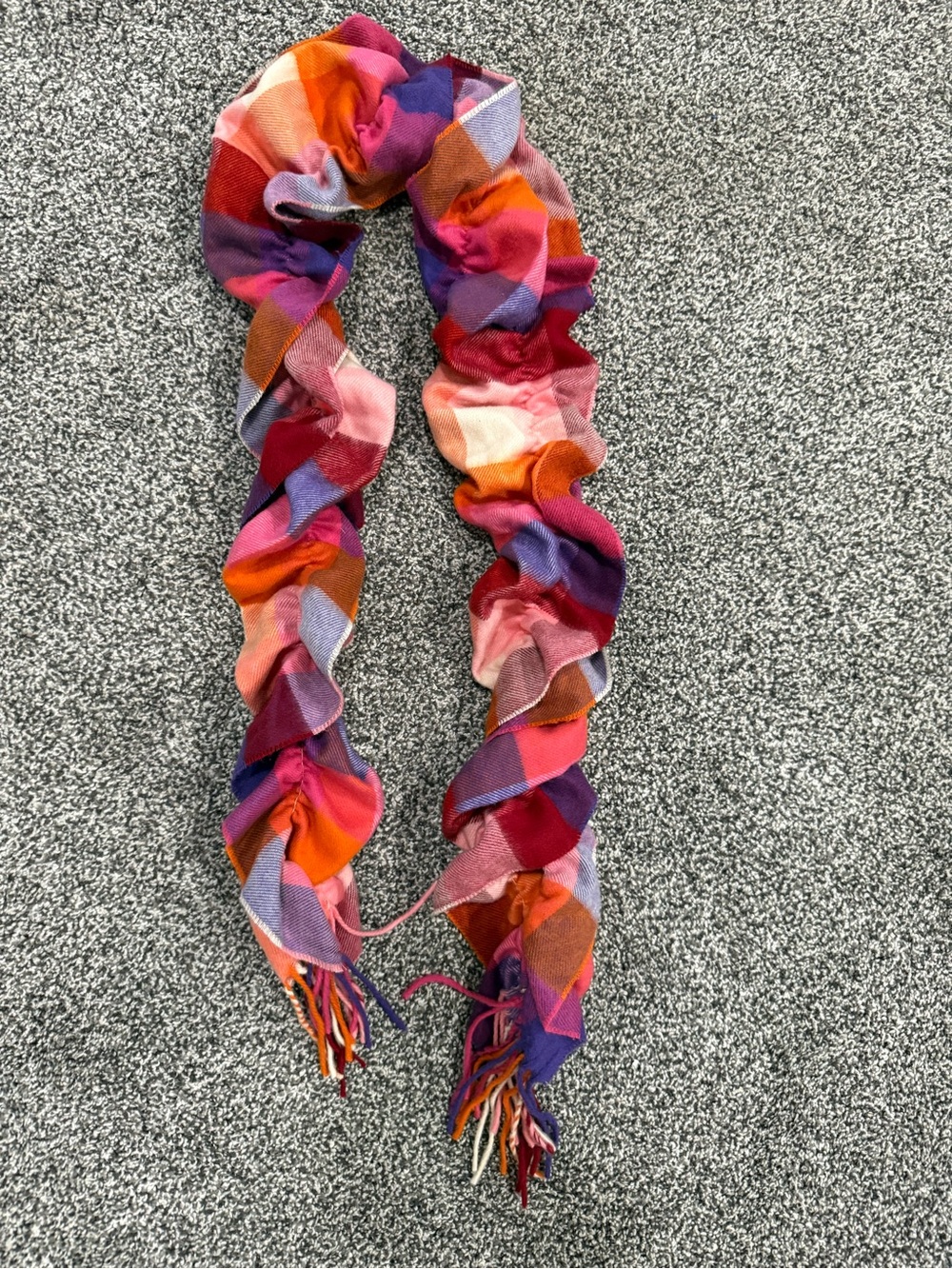 Multicolor Women's Fashion Scarf - Pink, Purple & Orange
